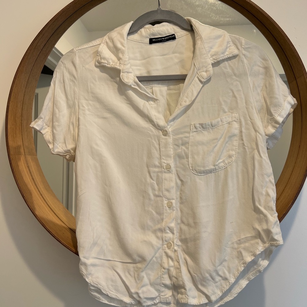 Brandy Melville cropped polo